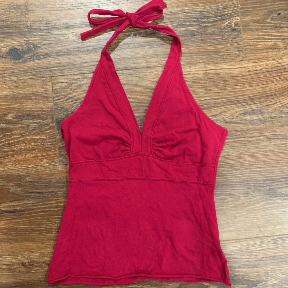 Vintage Hot Pink Halter Top